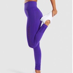 Indigo (purple) Gymshark Energy + seamless leggings